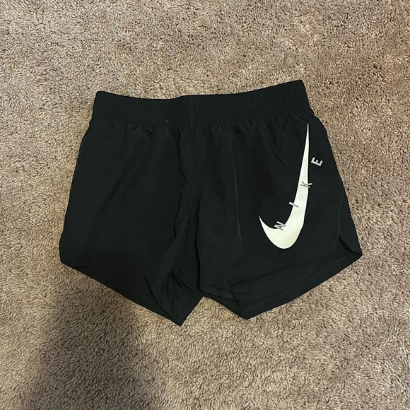 NWT Black Nike Swoosh Running Shorts - Picture 2 of 4